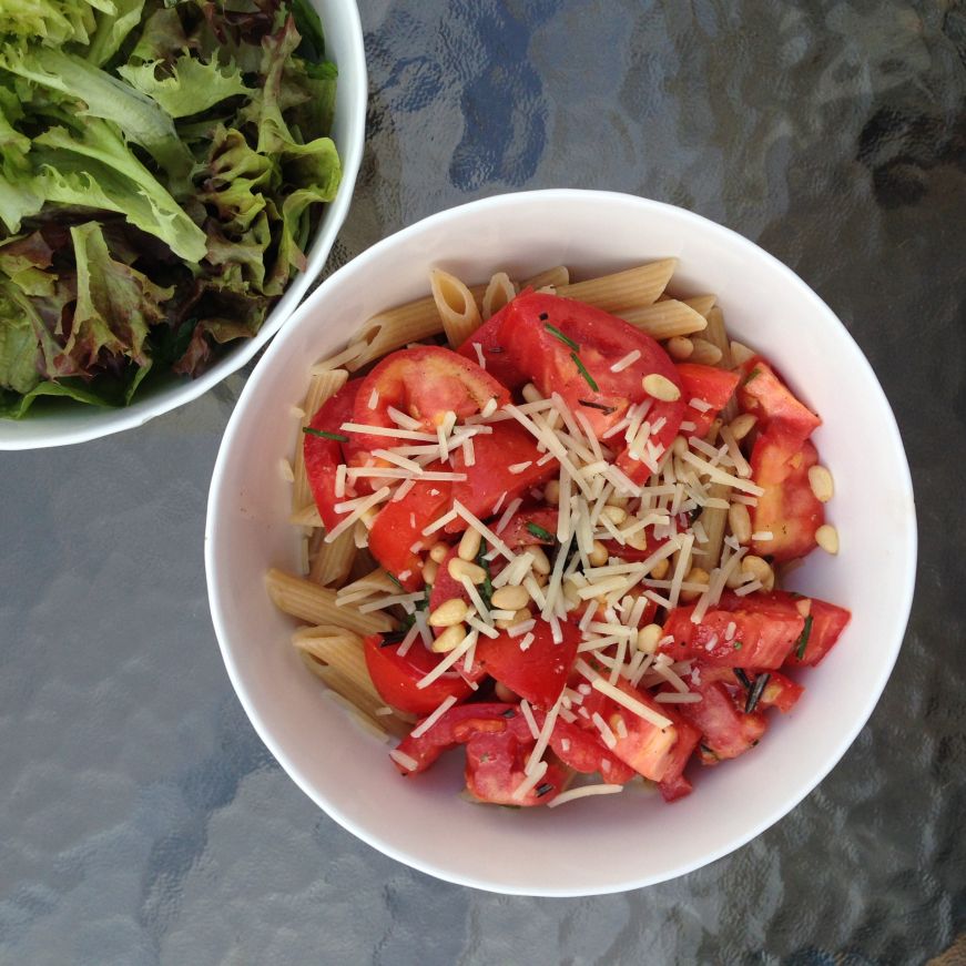 Pasta with Tomatoes and Fresh Herbs