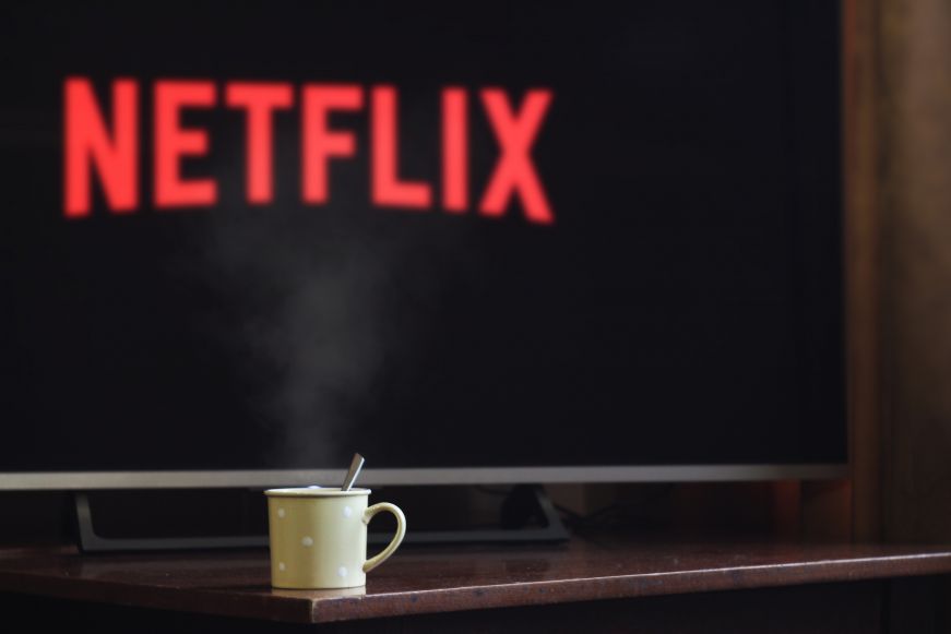 Television with Netflix logo