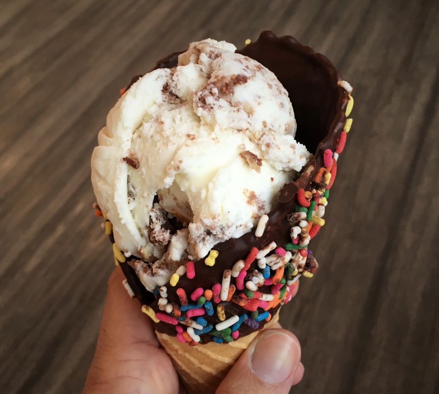 Presidential Sweet ice cream cone, The Silver Lining Creamery, Fargo