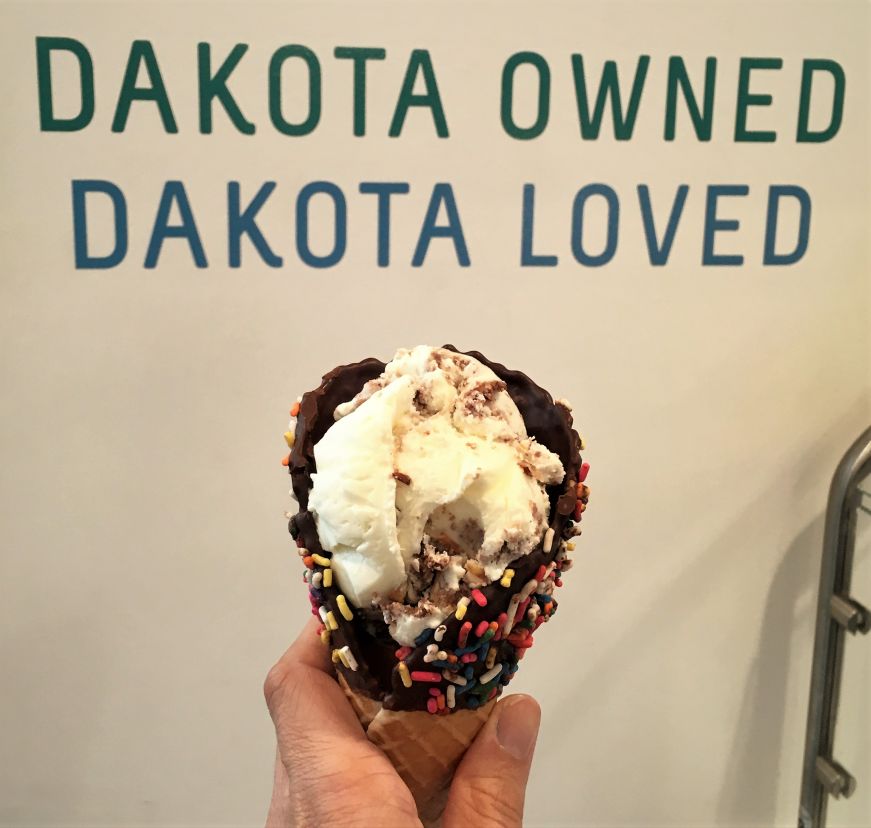 Presidential Sweet ice cream cone, The Silver Lining Creamery, Fargo Presidential Sweet ice cream cone, The Silver Lining Creamery, Fargo