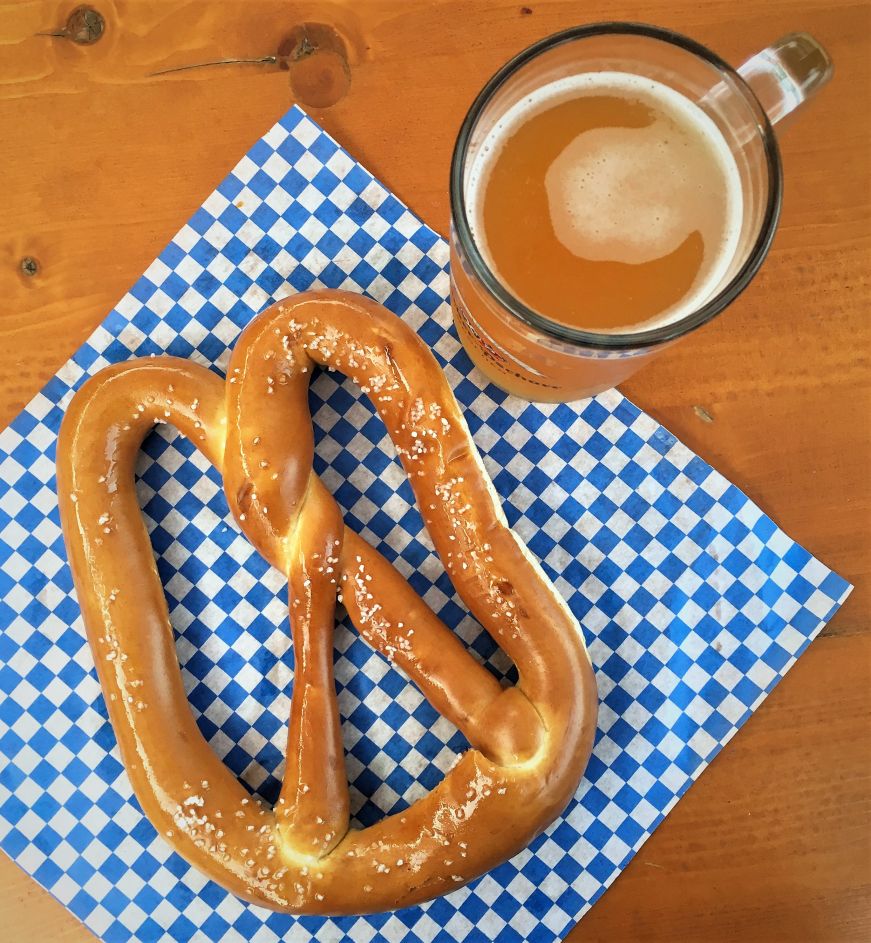 Pretzel and Radler, Petrifying Springs Biergarten, Kenosha