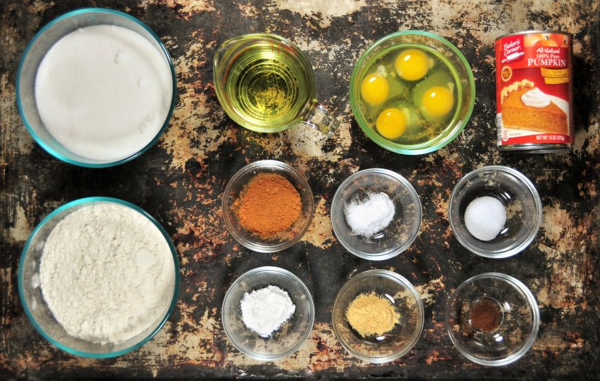 Pumpkin Bundt Cake Ingredients