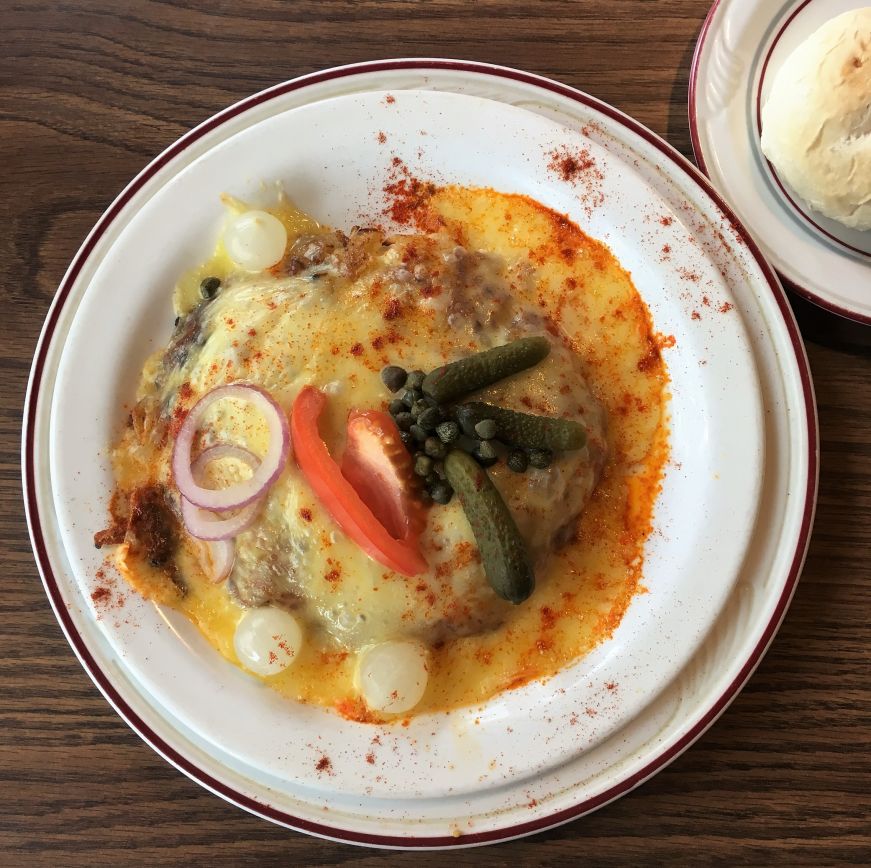 Raclette rösti, New Glarus Hotel Restaurant