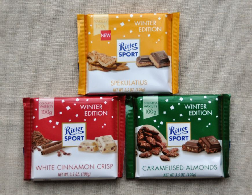 Ritter Sport 2017 Winter Edition Flavors