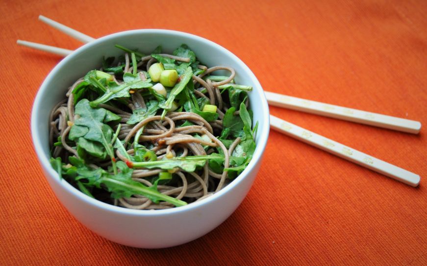 Soba Noodle and Arugula Salad 