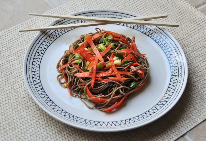 Soba, Sesame, and Carrot Salad