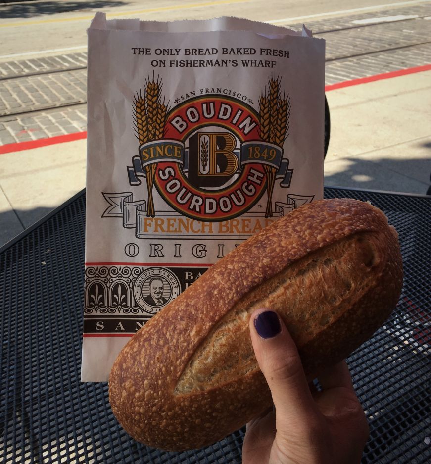 Sourdough sandwich roll, Boudin Bakery, Fisherman's Wharf, San Francisco