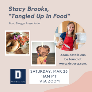 Poster promoting Stacy's food blogger presentation
