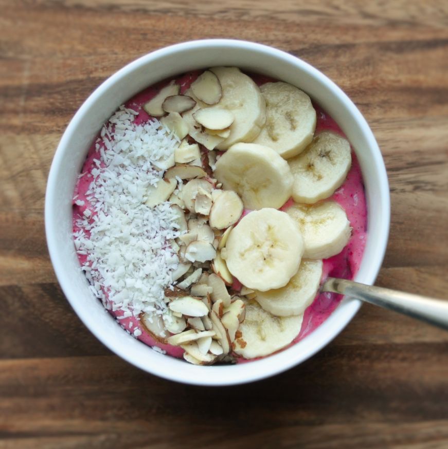 Strawberry Flax Smoothie Bowl