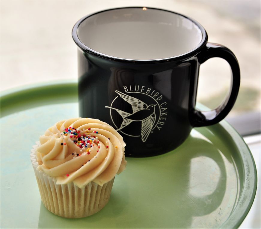 Sugar cookie dough cupcake, Bluebird Cakery, Mankato