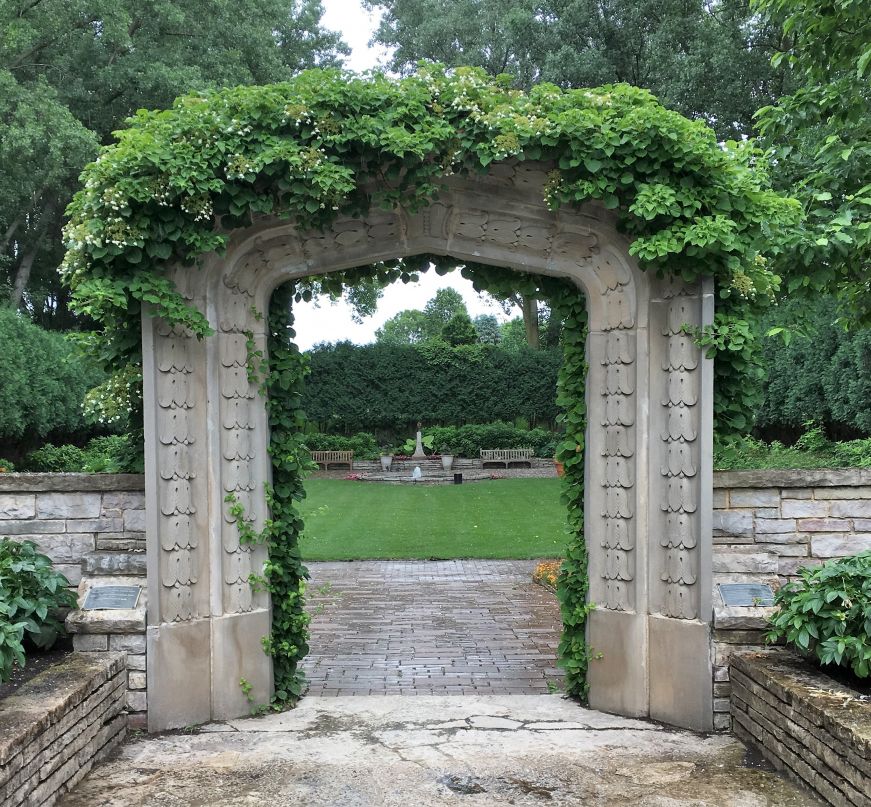 Sunken garden at Rotary Botanical Gardens, Janesville 