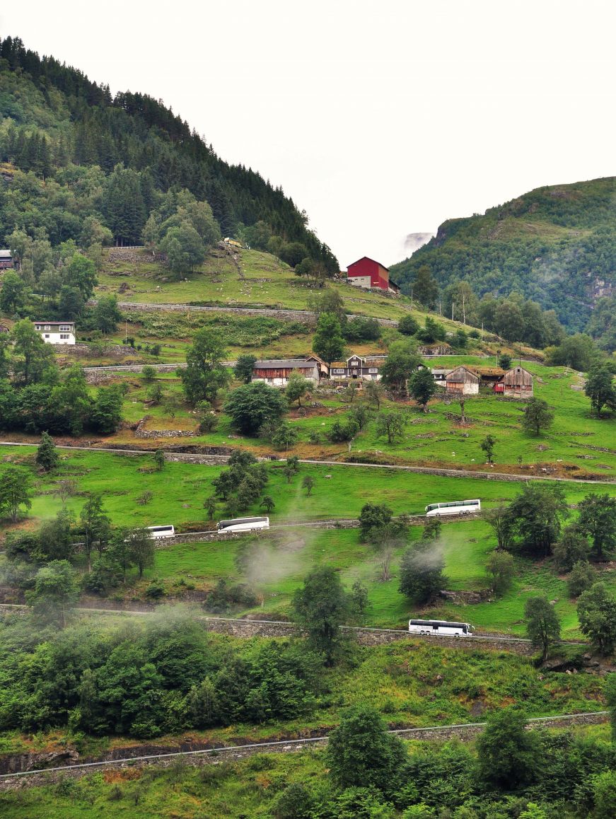 Switchback road to Eagles Bend, Geiranger