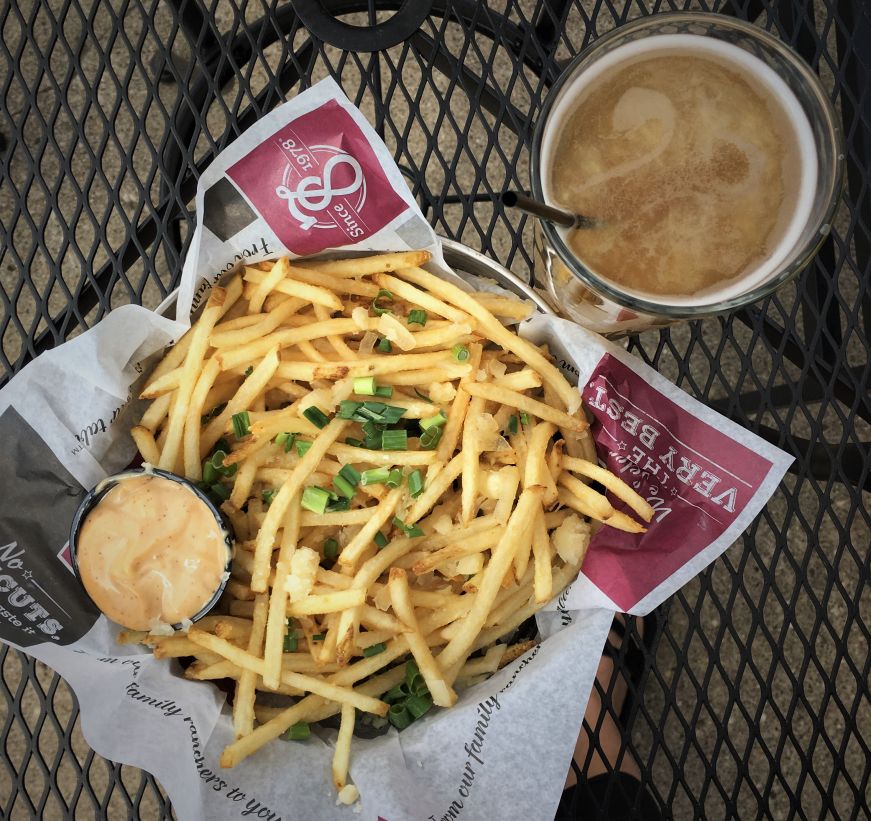 Truffle fries and beer, Edwinton Brewing Company, Bismarck