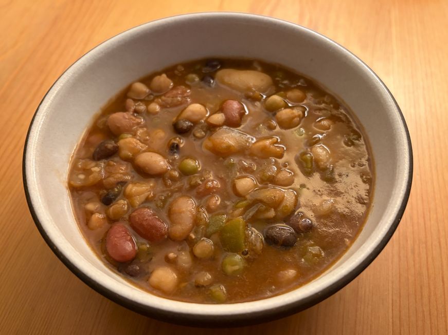 Bowl of bean soup