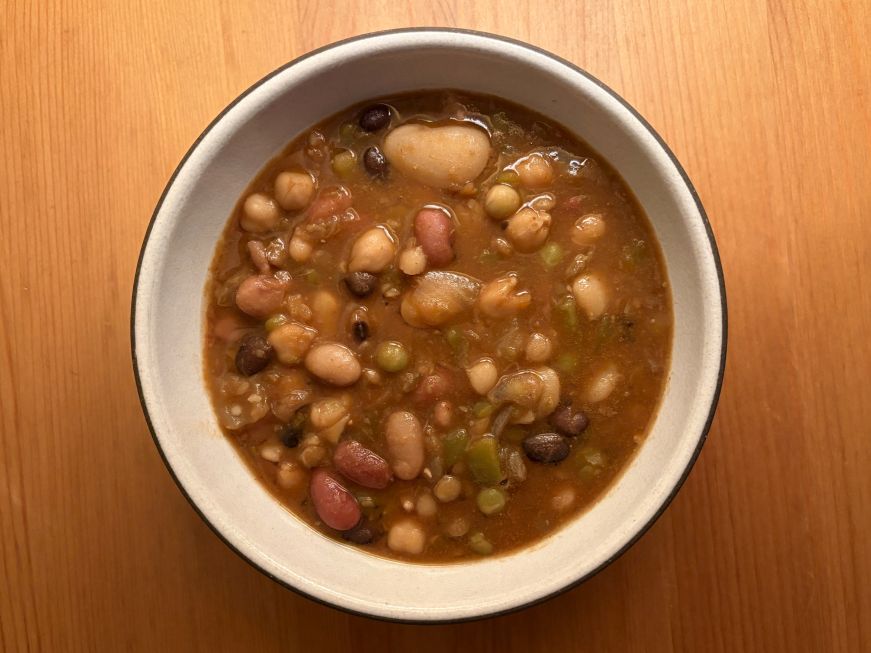 Bowl of bean soup