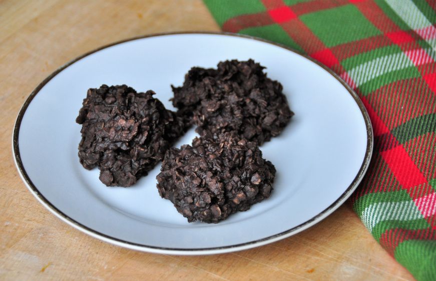 Vegan Chocolate Oatmeal NoBake Cookies Tangled Up In Food