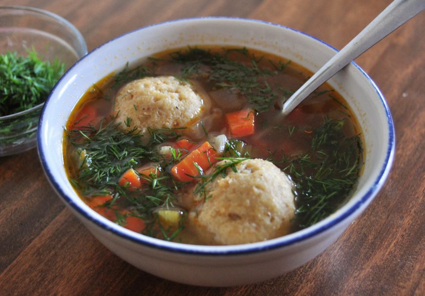 Vegetarian Matzo Ball Soup