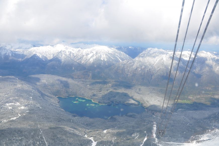 View from the Zugspitze cable car