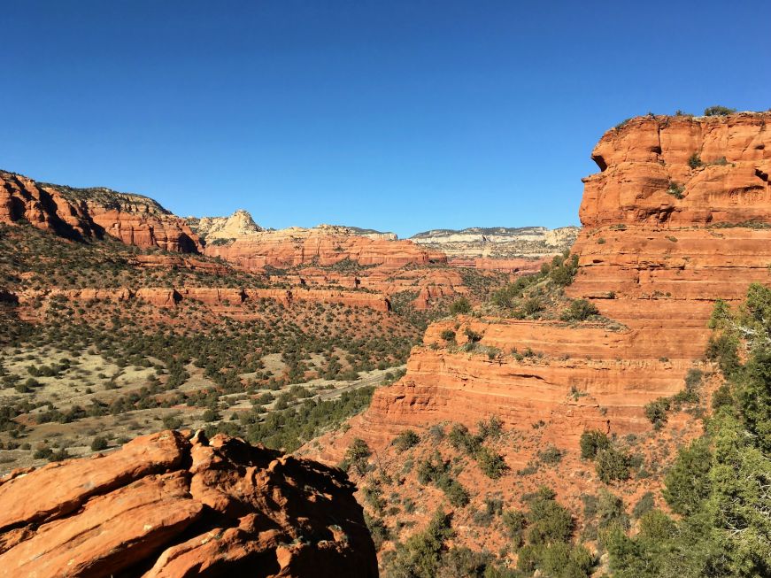 View from the hike up Doe Mesa