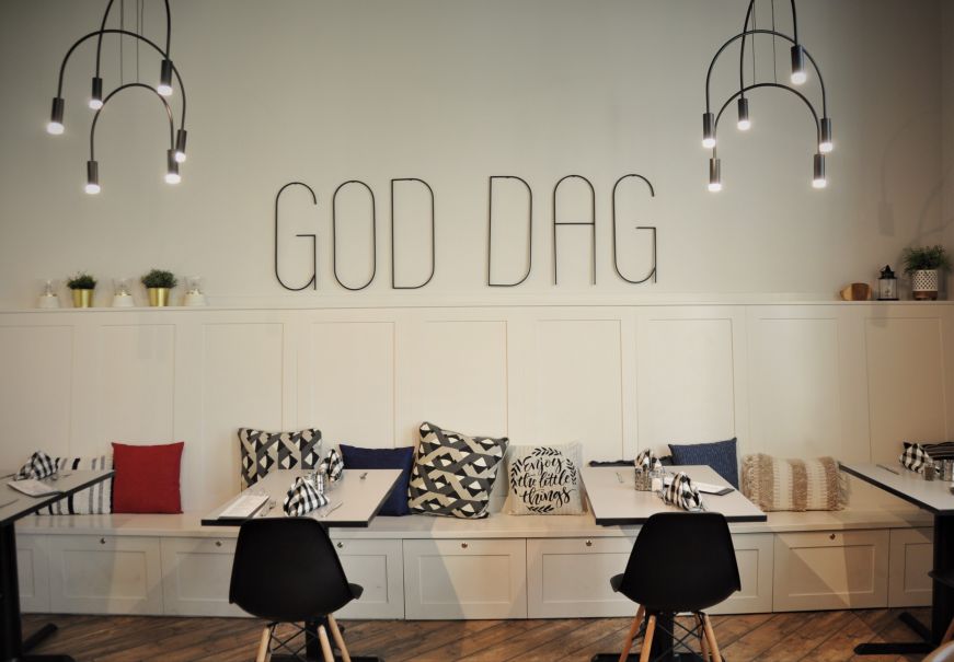 Restaurant interior, The Danish Table, Elk Horn, Iowa