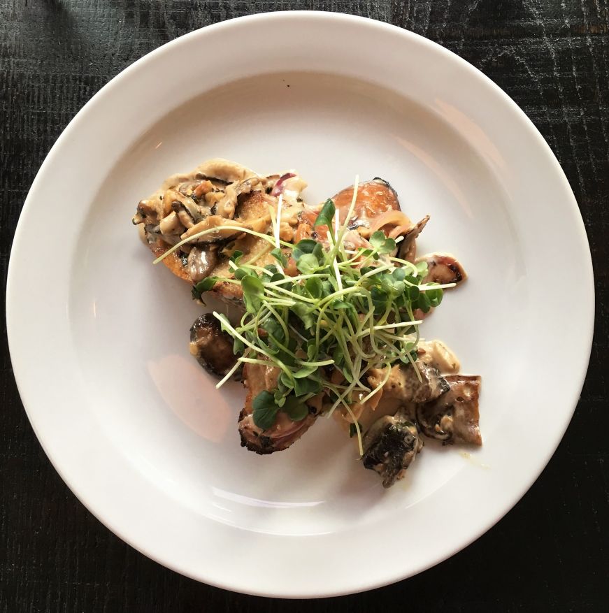 Wild Mushroom Toast, Fieldhouse, Clear Lake, Iowa