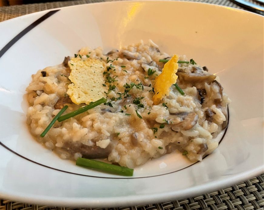 Wild mushroom risotto, La Cucina, Norwegian Epic Mushroom risotto