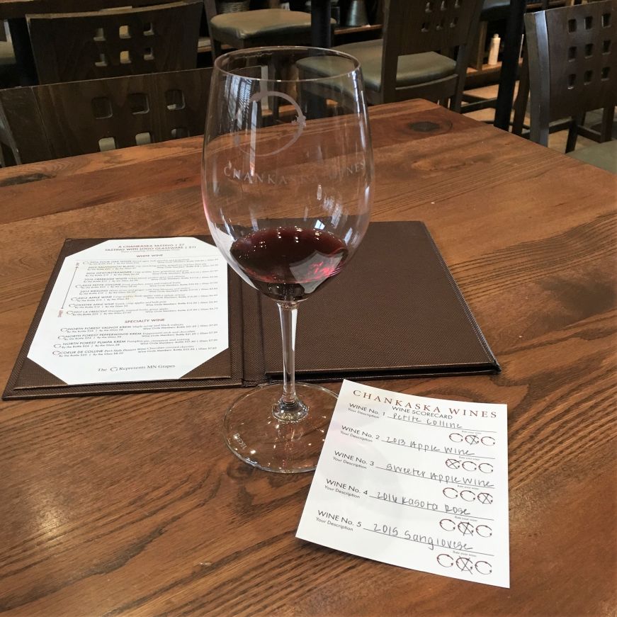 Wine tasting at Chankaska Creek Ranch & Winery, Mankato