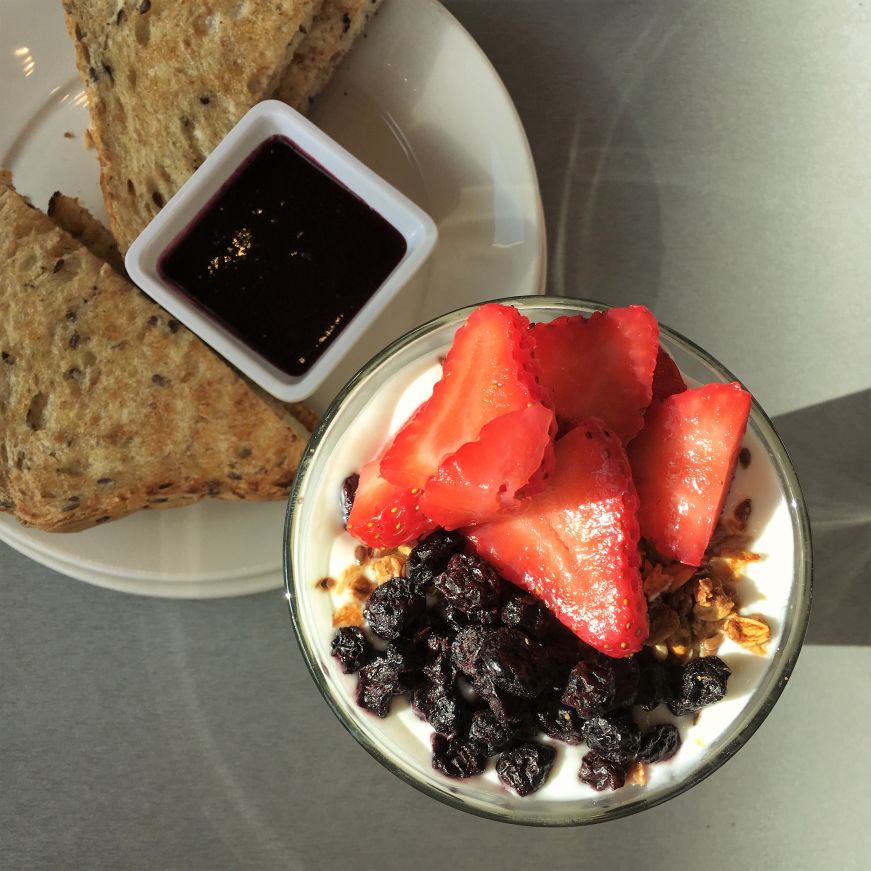 Greek yogurt parfait, Park Cafe, Winnipeg Greek yogurt parfait, Park Cafe, Winnipeg
