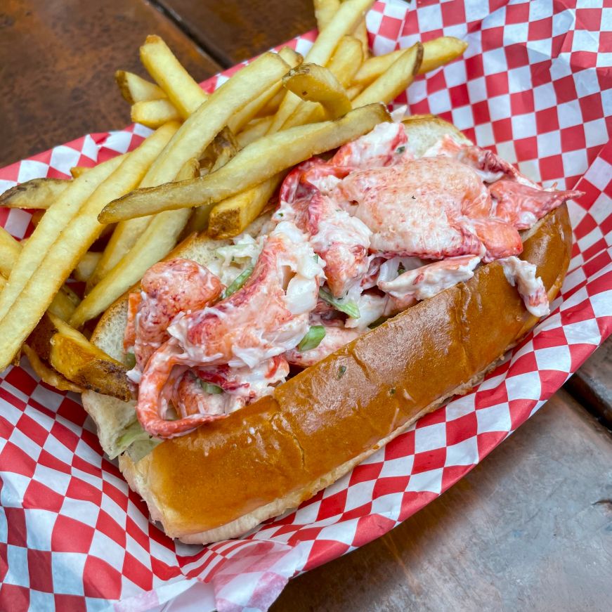Yankee Lobster Co. lobster roll Lobster roll with fries