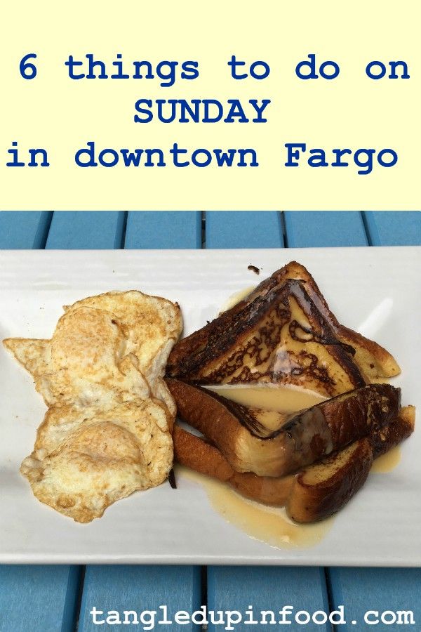 6 things to do on Sunday in downtown Fargo Pinterest image