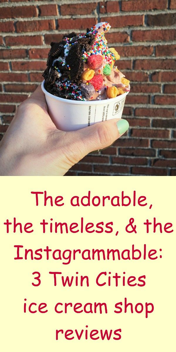 Ice cream shop reviews Pinterest image