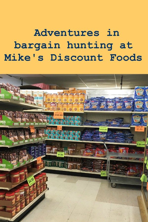 Adventures in Bargain Hunting at Mike's Discount Foods Pinterest Image