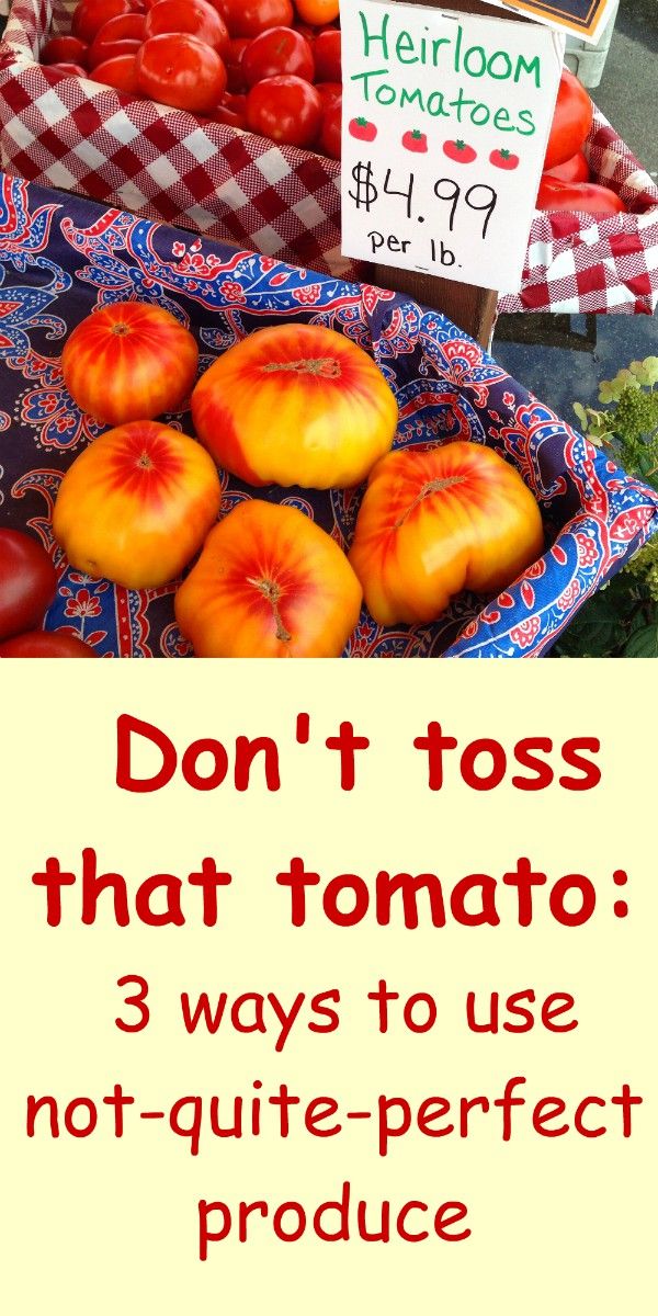 Don't toss that tomato Pinterest image