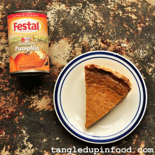 Festal Golden Pumpkin Pie Pinterest Image