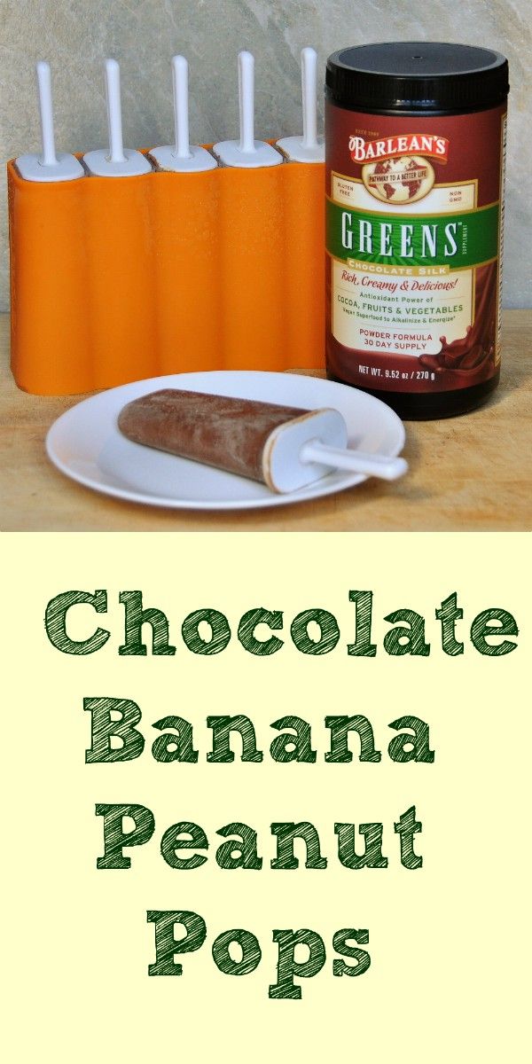 Chocolate Banana Peanut Pops 