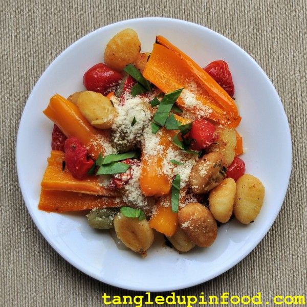 Sheet Pan Gnocchi and Veggies Pinterest Image