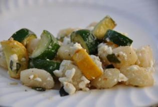 Gnocchi with Zucchini and Feta 