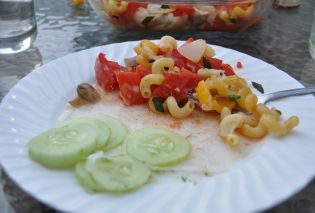 Roasted Summer Vegetables with Pasta