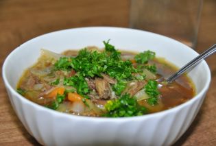 Corned Beef and Cabbage Soup 