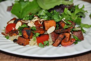 Jamaican Quinoa and Sweet Potatoes 