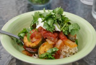 Fajita Zucchini Rice Bowls