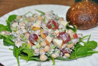 Chickpea Waldorf Salad