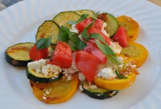 Zucchini with Baked Eggs