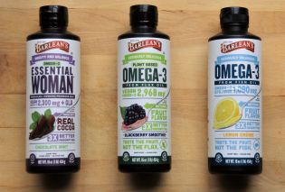 Barlean's Seriously Delicious Omega-3s in bottles