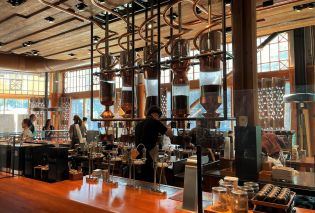Coffee counter at Seattle Starbucks Reserve Roastery