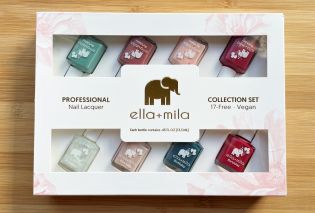 Box of Ella + Mila nail polish
