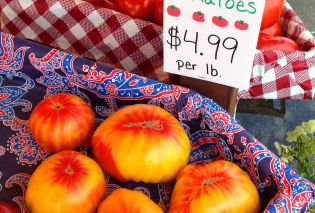 Farmstand heirloom tomatoes