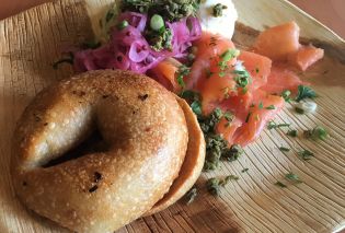 Iceland bagel platter, BernBaum's, Fargo