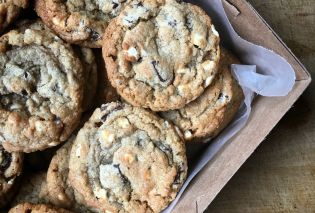 Box of s'mores chocolate chunk cookies