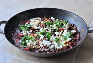 Shakshuka with Feta and Pine Nuts